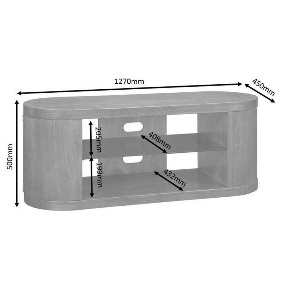 Curve 1270mm Wide TV Unit